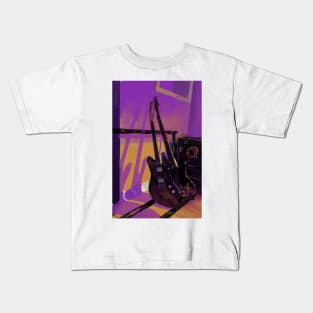 Trippy bass guitar Kids T-Shirt